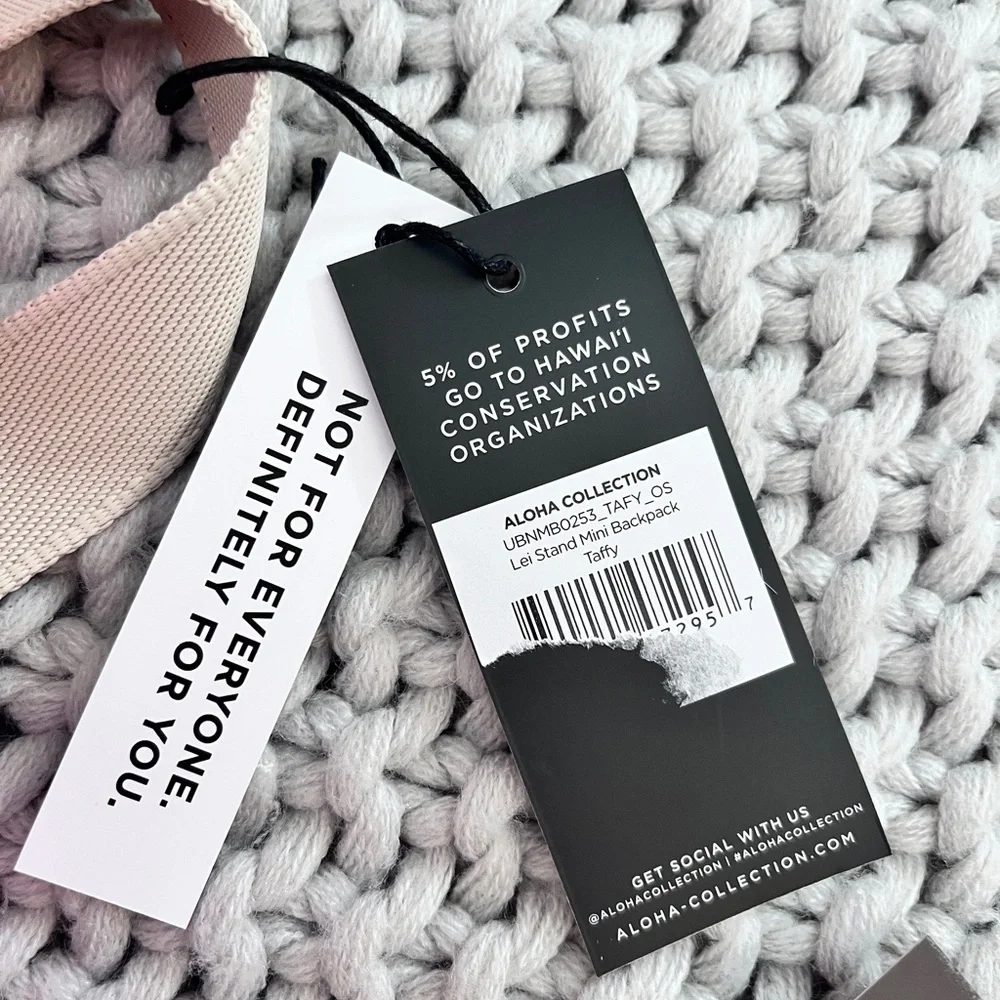 Aloha collection• SUPER SPECIAL LIMITED EDITION Lei Stand  Mini Backpack Taffy - Picture 7 of 8